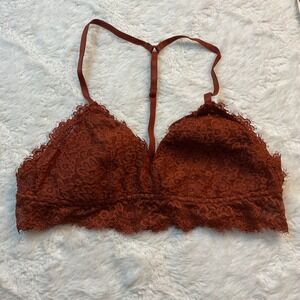 Aerie Lace Bralette Racerback Wireless Unlined Comfortable Soft Bra‎
